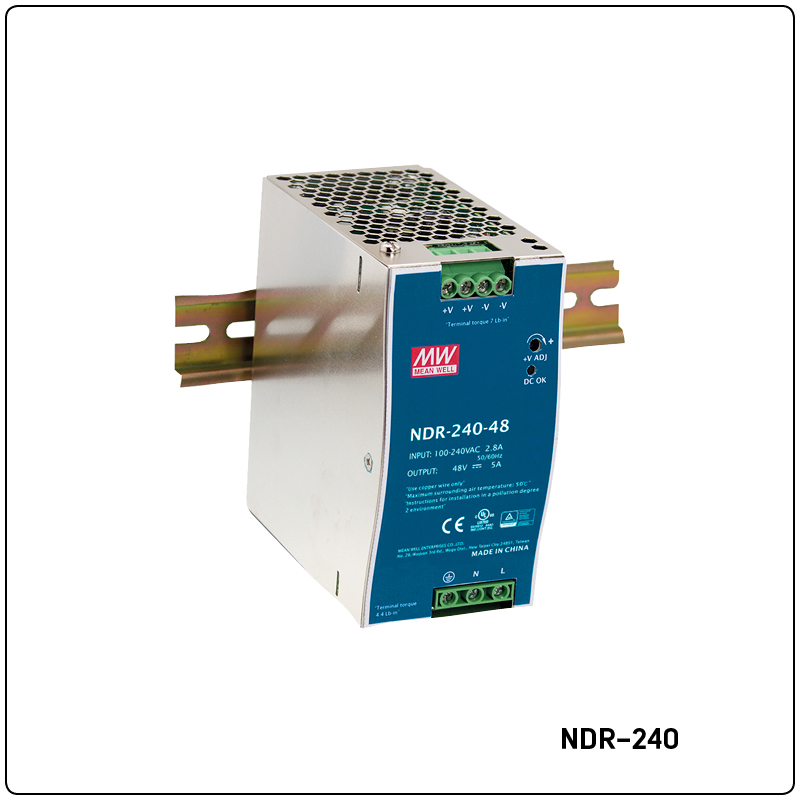 DREDR4 NDR-120-48VDC 2.5A MEAN WELL - Görsel 1