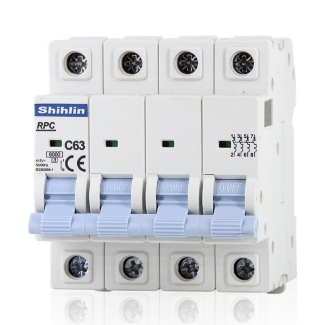 Screenshot RPC C63-16A 415V 4 KUTUP 6kA (3 ADET) SHIHLIN - Görsel 1