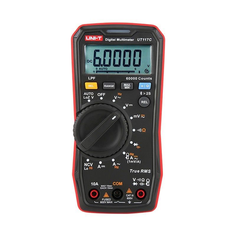 ut117c-1 UNI-T UT117C YÜKSEK HASSASİYETLİ TRUE RMS DİJİTAL MULTİMETRE - Görsel 1