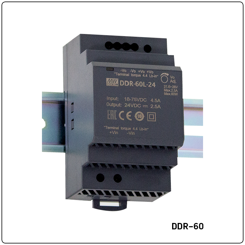 ddrr3 DDR-60L-24 (24VDC 2.5A) MEAN WELL - Görsel 1